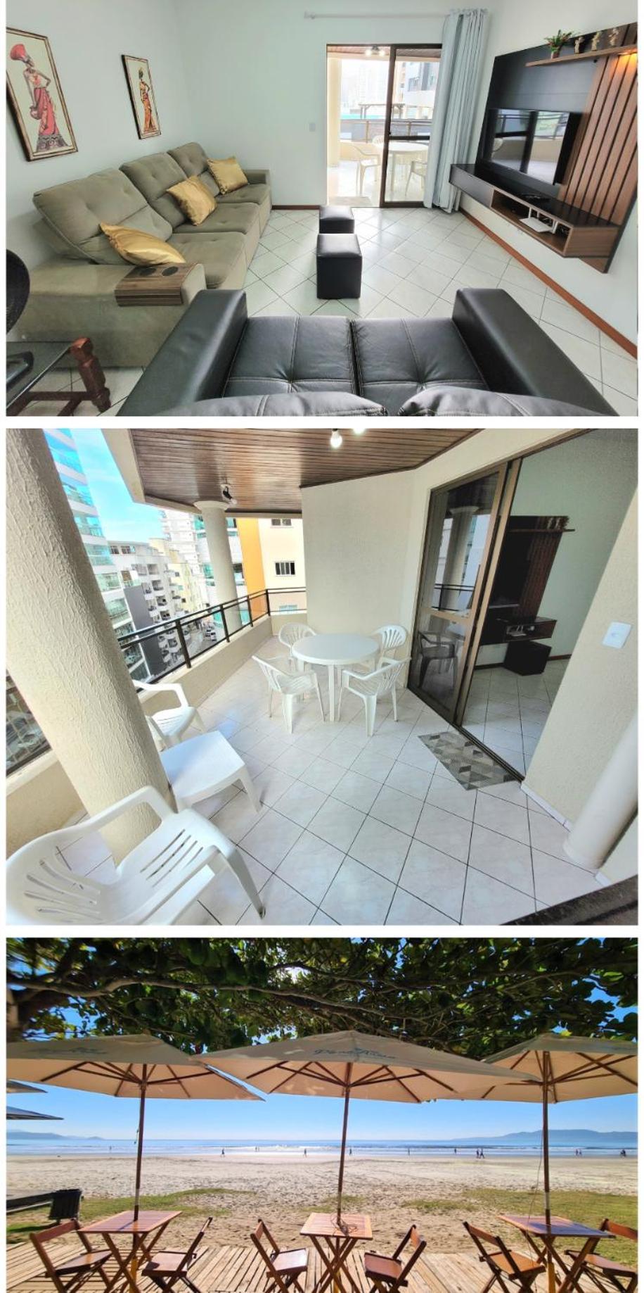 Apartamento 200 Metros Da Praia 03 Quartos Com Ar Condicionado - Meia Praia - 이타페마 외부 사진